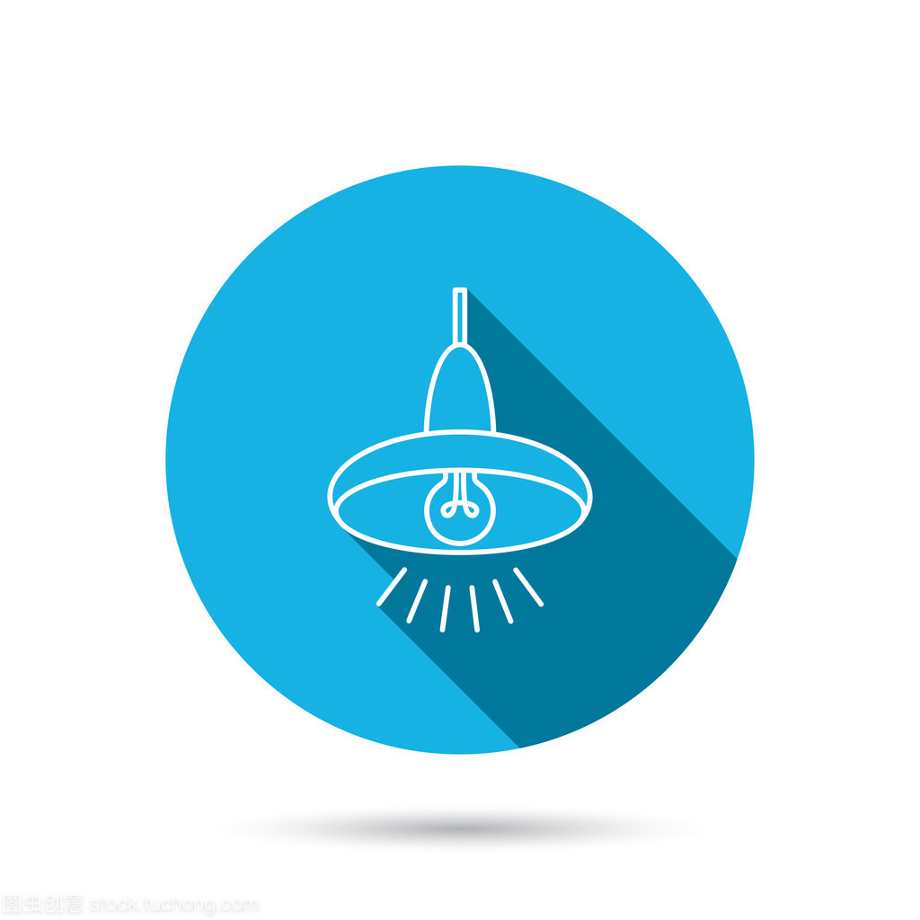 天花板燈圖標(biāo)。燈光照明標(biāo)志